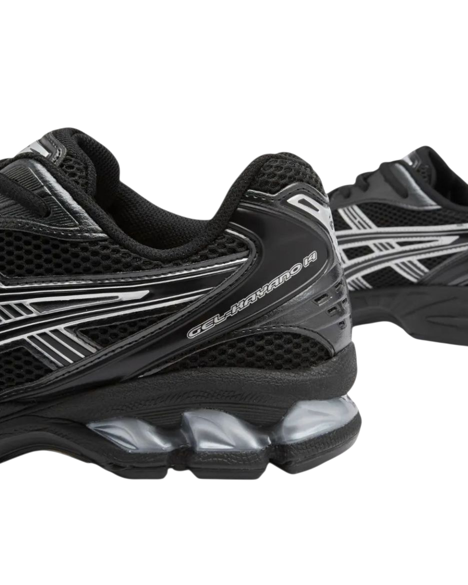 Authentic Asics Gel Kayano 14 Black Pure Silver Trainers