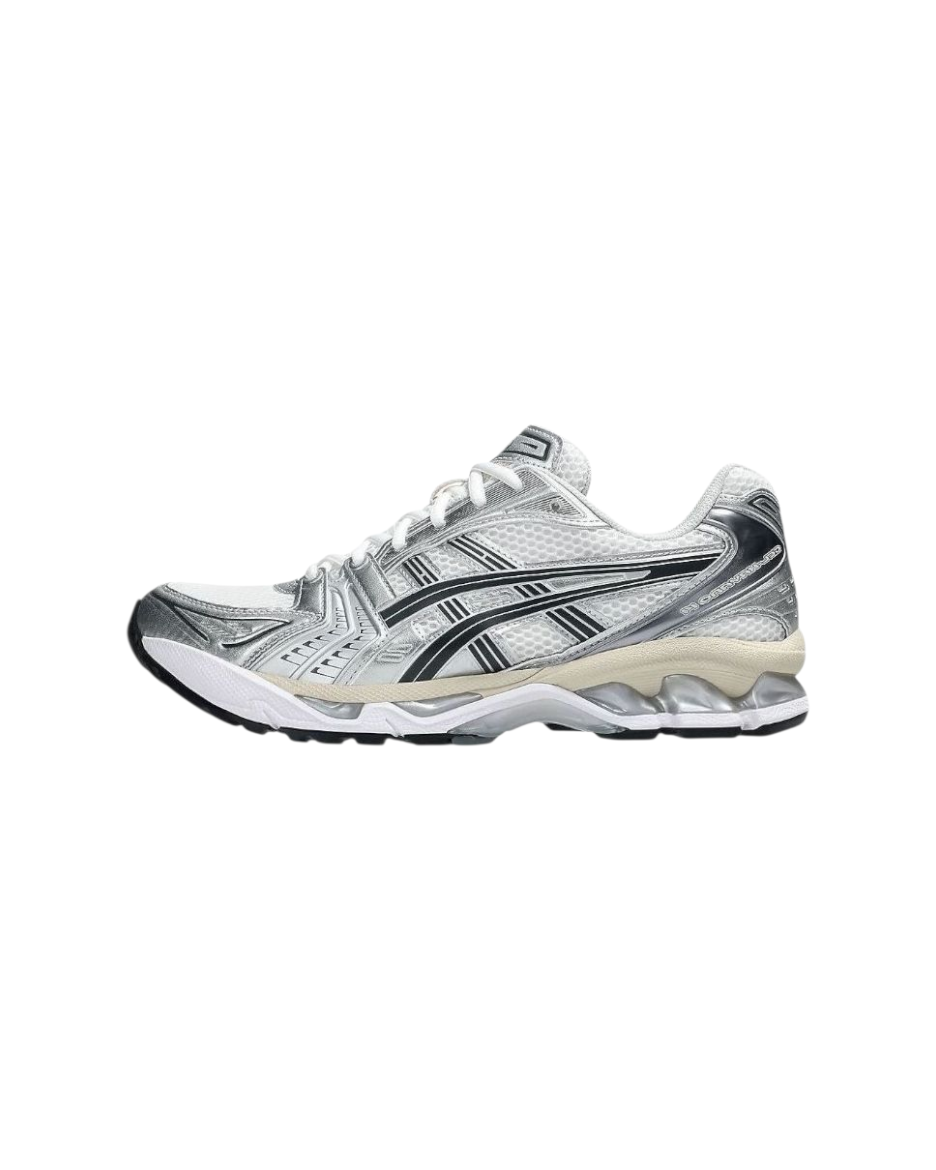 Authentic Asics Gel Kayano 14 White Graphite Grey Trainers