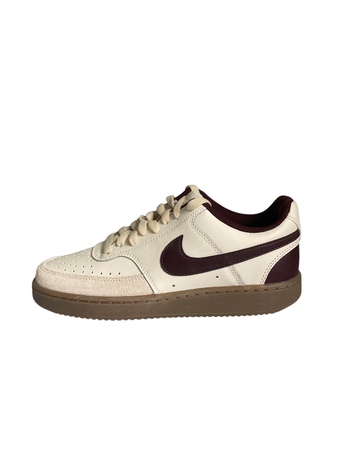 Authentic Nike Court Vision Low Sail/Burgundy Trainers