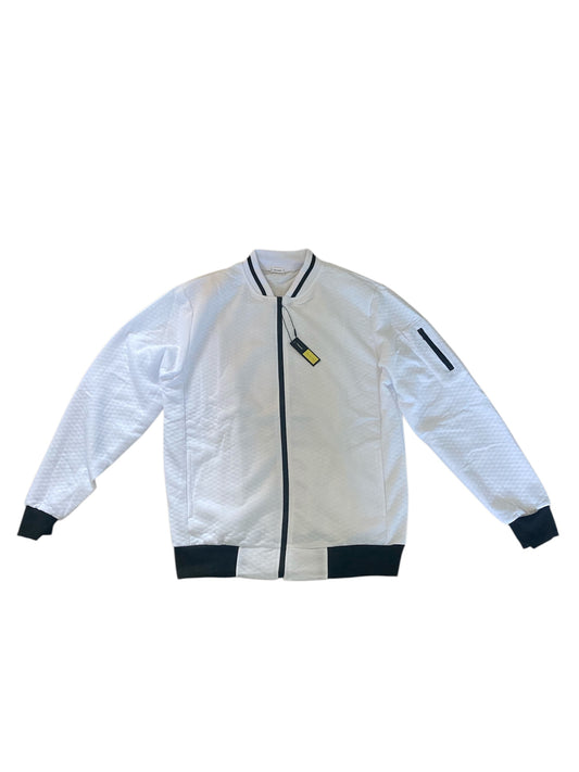 Treccone Mens Zipped Patterned Jacket