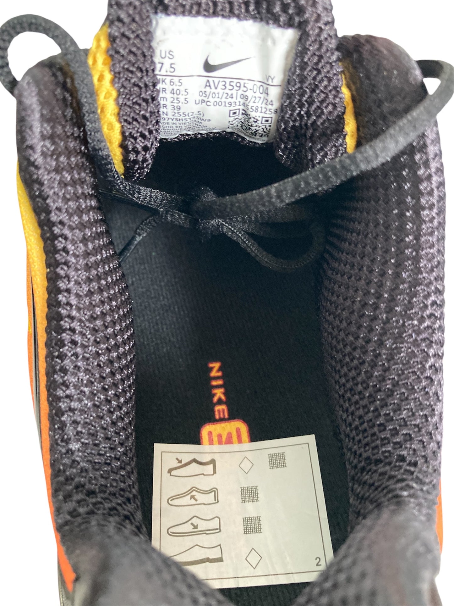 Authentic Nike Shox TL Black Amarillo Trainers