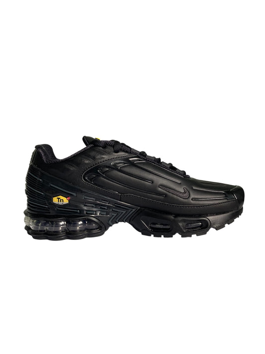 Authentic Nike Air Max Plus 3 Leather Triple Black Trainers